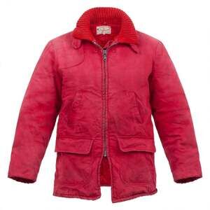 Vintage 60s Ted Williams Sears Hunting Jacket Red Quilted Lined Field Coat VTG